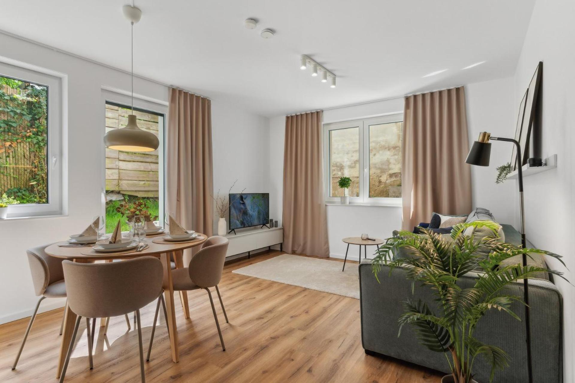 Deluxe Apartment In Bielefeld City Mit Parkplatz Und Terrasse Exteriör bild