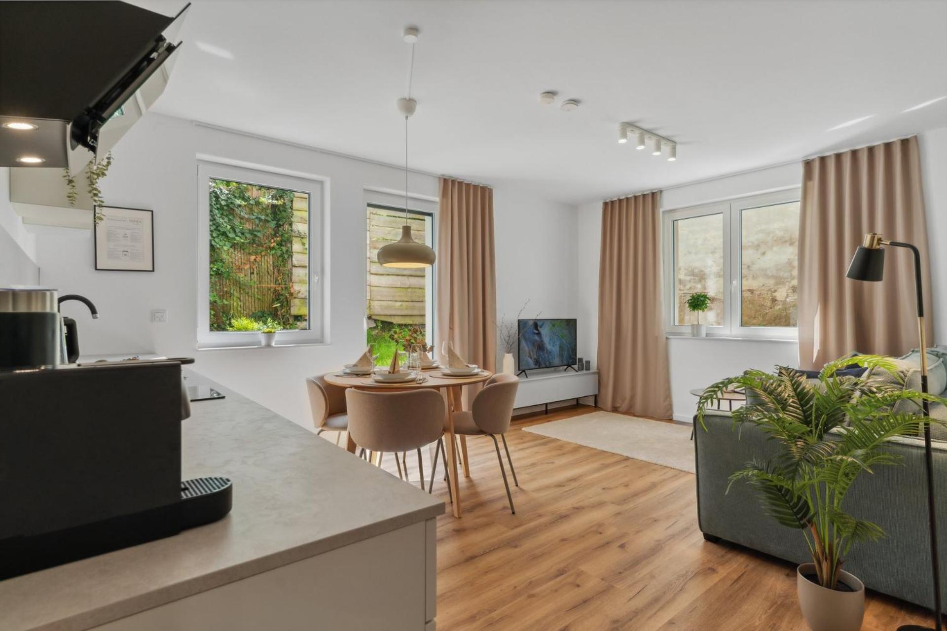 Deluxe Apartment In Bielefeld City Mit Parkplatz Und Terrasse Exteriör bild